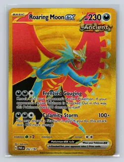 Roaring Moon ex 262/182 Hyper Rare Paradox Rift Pokemon NM - Image 1