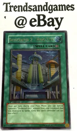 YUGIOH - SKYSCRAPER 2 - HERO CITY - STON-EN048 - 1ST ED - ULTIMATE - NEAR MINT - Image 1