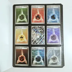 BLACK BOLT & WHITE FLARE BASE MASTER SET ALL C/U/HR/RH/EX BINDERS ENERGY PROMOS - Image 2