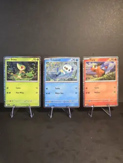 Snivy Tepig Oshawott Holo Promo Bundle - Black Bolt White Flare Pokemon TCG NM - Image 1