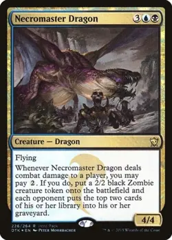 Necromaster Dragon -Foil Light Play MTG Promos: Unique and Miscellaneous - Image 1