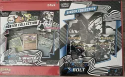 Pokemon Black Bolt/White Flare Poster/Binder Collection Set Of 2 Sam’s Exclusive - Image 3