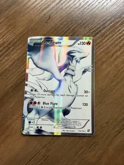 Reshiram (113 Full Art) 113/114 Black & White Holo - Image 1