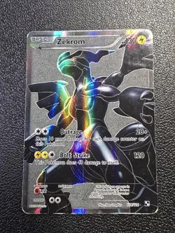 Pokemon TCG Zekrom 114/114 Black & White Secret Rare Full Art Holo Eng 2011 - Image 1