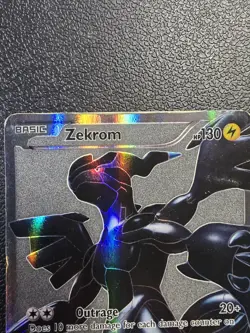 Pokemon TCG Zekrom 114/114 Black & White Secret Rare Full Art Holo Eng 2011 - Image 4