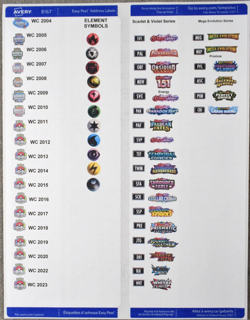 Pokemon Labels Block Set TCG Card For Dividers Stickers Pick From List - Image 5
