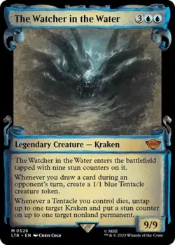 The Watcher in the Water (Showcase Scrolls) -Foil Light Play MTG - Image 1