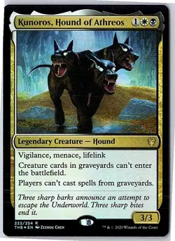 Kunoros, Hound of Athreos Theros Beyond Death 222 FOIL Near Mint - Image 1