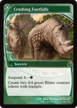 Crashing Footfalls (Future Sight) -Foil Light Play MTG Mystery Booster 2 - Image 1