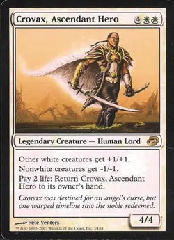 Crovax, Ascendant Hero -Foil Light Play MTG Planar Chaos - Image 1