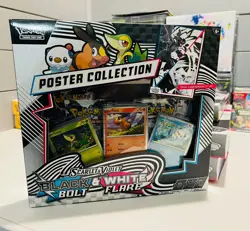 Pokemon SV: Black Bolt White Flare Unova Poster Collection Box Sealed NEW TCG - Image 1