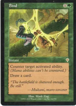 MTG: Invasion: Bind: Lightly Played Condition - Image 1