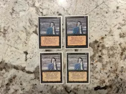 Mtg Gloom x4 - Magic the Gathering Gloom Revised 4th Playset Played - Image 1