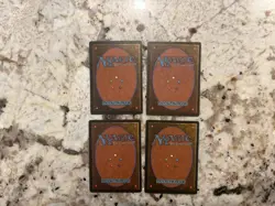 Mtg Gloom x4 - Magic the Gathering Gloom Revised 4th Playset Played - Image 2