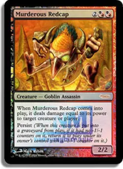 1x Murderous Redcap - Foil FNM 2009 NM, English MTG Magic Promos - Image 1