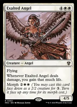 Exalted Angel-Murders At Karlov Manor Commander-Regular-63-NM - Image 1