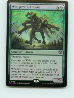 Wildgrowth Archaic (FOIL) - R168 - MTG - Secrets of Strixhaven (SOS) - Image 1