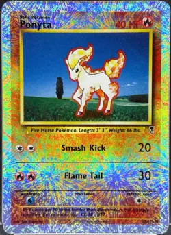 2002 Pokemon Legendary Collection Ponyta Reverse Holo #87 OCE 7 NM (Not PSA) - Image 2