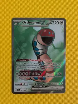 Orthworm EX 162/142 Ultra Rare Scarlet & Violet Stellar Crown Pokemon Card - Image 1