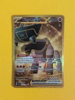 Ting-Lu EX 275/193 Sv02: Paldea Evolved Holo Rare Gold Pokemon Card - Image 1