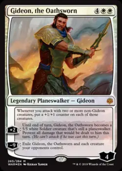 Gideon, the Oathsworn -Foil Medium Play MTG War of the Spark - Image 1