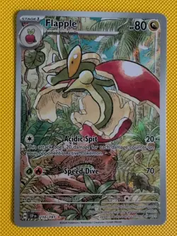 Flapple 210/191 Sv08: Surging Sparks Illustration Rare Holo Rare Pokemon Card - Image 1