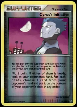 Cyrus's Initiative 137/147 Supreme Victors Reverse Holo Uncommon MP Pokemon 2009 - Image 1