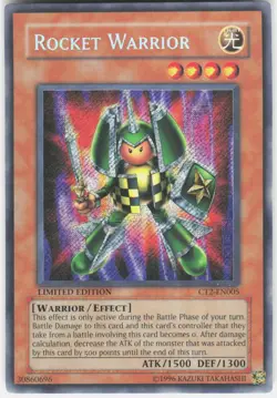 Rocket Warrior CT2-EN005 Secret Rare 2005 Collectors Tin Yu-Gi-Oh Near Mint - Image 1