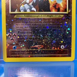 Entei Pokemon Card WOTC Black Star Movie Promo Reverse Holo #34 LP - Image 3