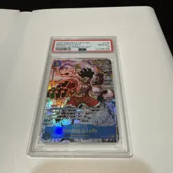 One Piece Manga Monkey.D.Luffy Alt Art Secret Foil OP11-118 PSA 10 - Image 1