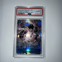 One Piece Manga Monkey.D.Luffy Alt Art Secret Foil OP11-118 PSA 10 - Image 2
