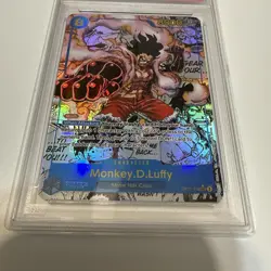 One Piece Manga Monkey.D.Luffy Alt Art Secret Foil OP11-118 PSA 10 - Image 4