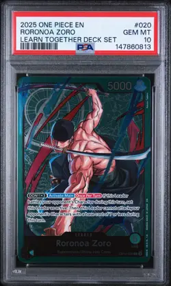 One Piece Luffy, Zoro, Nami Sequential Psa 10 - Learn Together Deck Set English - Image 2