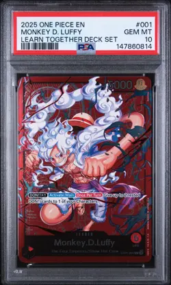 One Piece Luffy, Zoro, Nami Sequential Psa 10 - Learn Together Deck Set English - Image 4