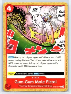 Gum-Gum Mole Pistol (Luffy Deck) #ST21-017 Learn Together Deck Set Common - Image 1