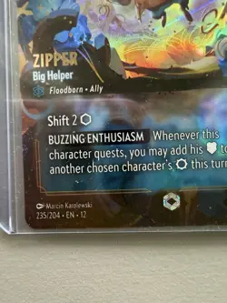 Disney Lorcana Wilds Unknown - Zipper Big Helper 235/204 Enchanted - Image 4