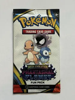 POKEMON MEGA EVOLUTION Phantasmal Flames Fun Pack Sealed Random Cards Free Ship - Image 2
