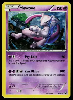 Pokemon Card XY Promo Mewtwo XY100 Holo - Image 1