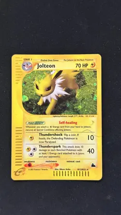 2003 Jolteon - H12/H32 - Pokemon Skyridge Holo Rare Card MP/HP - Image 1