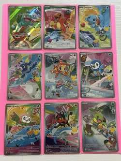 Pokemon 2026 First Partner Illustration Collection Series 1 Promo Set (9 Cards) - Image 1
