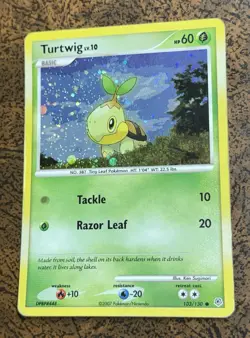 Turtwig 103/130 Diamond & Pearl Common Cosmos Holo Pokemon Card - Image 1