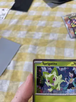 Pokemon Horizons Grand Adventure Sprigatito Stamped Promo Holo Card 191 - Image 2