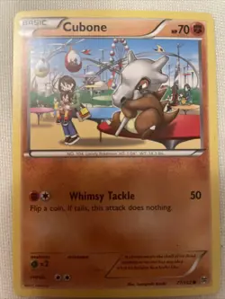 Pokemon Card: Cubone BREAKthrough Reverse Holo Common Fighting - Image 1