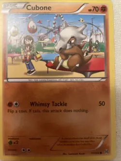 Pokemon Card: Cubone BREAKthrough Reverse Holo Common Fighting - Image 2