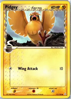 Pokemon Card - Pidgey 77/110 Holon Phantoms Common Lightly Played - Image 1