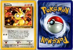 Pokemon Card - Meowth 62/82 Team Rocket Common Heavily Played - Image 3