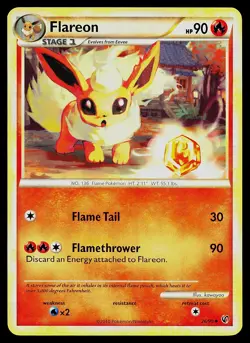Pokemon Card - Flareon Undaunted 26/90 Uncommon - Image 1