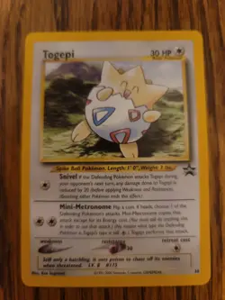 Pokemon Card - WoTC Black Star Promo Togepi #30 LP-NM - Image 1