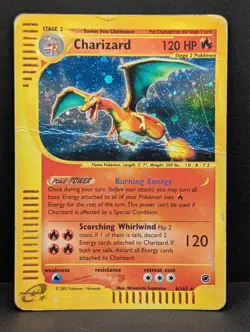 Charizard Holo Expedition Ultra Rare Pokemon TCG Nintendo e-Reader - Image 1