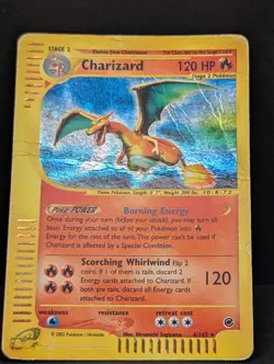Charizard Holo Expedition Ultra Rare Pokemon TCG Nintendo e-Reader - Image 3